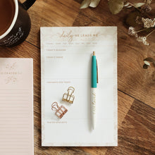 Load image into Gallery viewer, Daily He Leads Me Notepad | Blush Floral