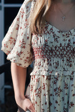 Load image into Gallery viewer, Floral Bubble Sleeve Maxi Dress (XS-3XL)