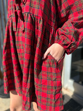 Load image into Gallery viewer, HOLIDAY DARLING PLAID DRESS
