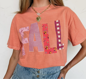Fall Quilted Graphic Tee (S-3XL)