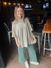 Load image into Gallery viewer, Charlie Oversized Acid Wash Tee in Sleet Gray (S-3XL)