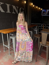 Load image into Gallery viewer, Hot Pink Mix Print Maxi Dress