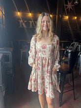 Load image into Gallery viewer, Layla Floral Dress in Taupe (S-3XL)
