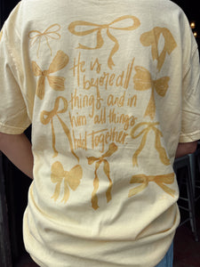 Before All Things Yellow Bow Tee (S-3XL)