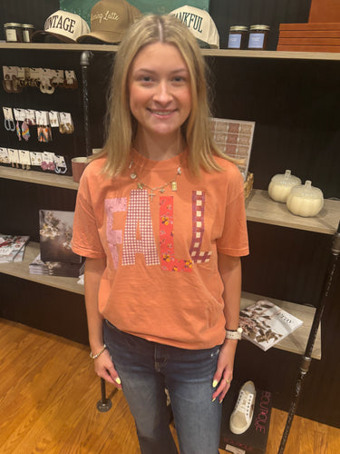 Fall Quilted Graphic Tee (S-3XL)