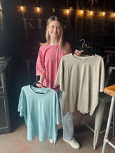 Load image into Gallery viewer, Charlie Oversized Acid Wash Tee in Ash Pink (S-3XL)