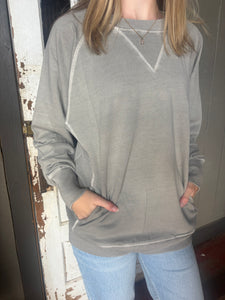 Sleet Pigment Dyed Sweatshirt (S-3XL)