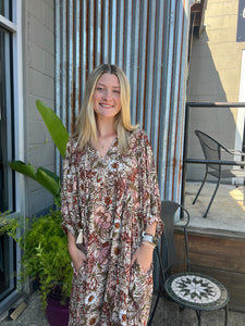 Allie Bohemian Floral Maxi Dress (S-3XL)