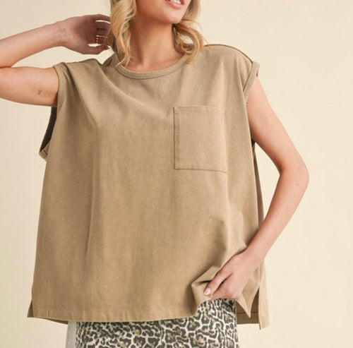 Mocha Muscle Tee