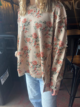 Load image into Gallery viewer, Mocha and Rose Waffle Knit Pullover (S-3XL)