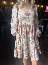 Load image into Gallery viewer, Layla Floral Dress in Taupe (S-3XL)
