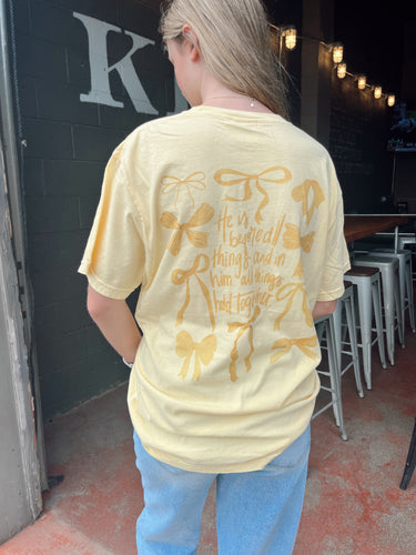 Before All Things Yellow Bow Tee (S-3XL)
