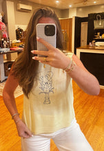 Load image into Gallery viewer, Butter Yellow Lobster Sweater Tank