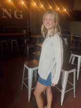Load image into Gallery viewer, Henley Basic Sweater in Heather Beige (S-3XL)
