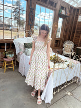 Load image into Gallery viewer, Pink Floral Trellis Flutter Tank Dress (S-3XL)