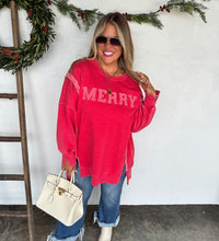Load image into Gallery viewer, Merry Exposed Seam Pullover (XS-3XL)