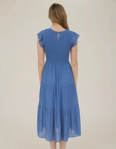 Dusty Blue Midi Dress