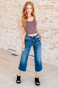 Hayes High Rise Wide Leg Crop Jeans (Online Exclusive)