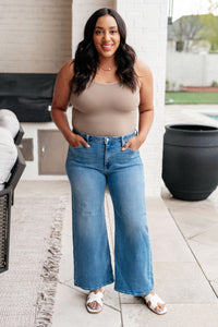 Hayes High Rise Wide Leg Crop Jeans (Online Exclusive)