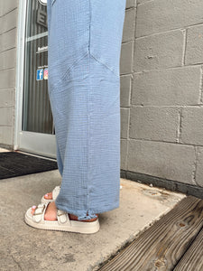 Light Blue Gauze Pants (S-3XL)