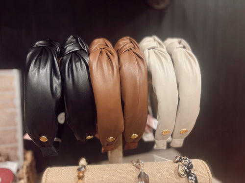 Autumn Leather Headbands | 3 colors