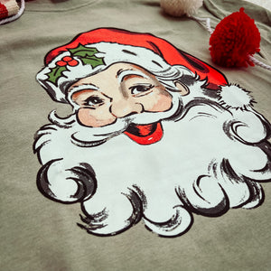 Vintage Santa Long Sleeve Tee (S-3XL)