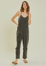 Load image into Gallery viewer, Avery Black Acid Wash Jumpsuit (S-3XL)