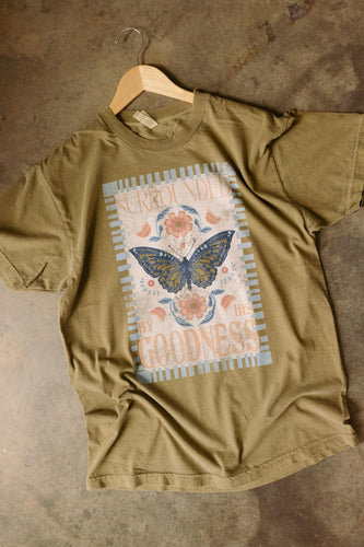 Surrounded by His Goodness Butterfly Tee (S-3XL)