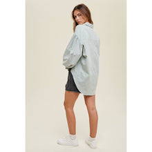 Load image into Gallery viewer, Cotton Balloon Sleeve Button Down in Sage