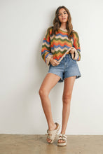 Load image into Gallery viewer, Wavy Baby Color Block Sweater