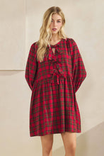Load image into Gallery viewer, HOLIDAY DARLING PLAID DRESS