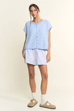 Load image into Gallery viewer, Pin-striped Cardigan Knit Top