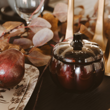 Load image into Gallery viewer, Hello Fall Soy Candle - 20oz Amber Pumpkin Jar