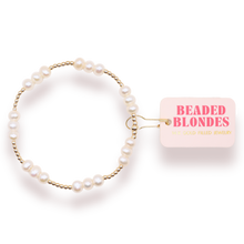 Load image into Gallery viewer, ILY Coastal Pearl Bracelet in Gold: Standard 6.75 inch