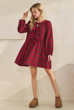 Load image into Gallery viewer, HOLIDAY DARLING PLAID DRESS