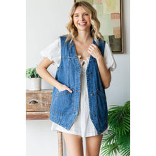 Load image into Gallery viewer, Denim Vest with Pockets