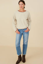 Load image into Gallery viewer, Burgundy Stitch Detailed Sweater