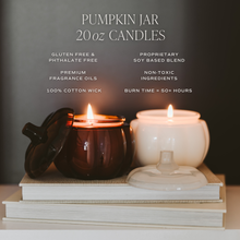 Load image into Gallery viewer, Warm and Cozy Soy Candle - 20oz Cream Pumpkin Jar