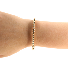 Load image into Gallery viewer, 4MM Gold Beaded Bracelet: Standard 6.75 inch