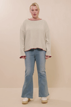Load image into Gallery viewer, Burgundy Stitch Detailed Sweater