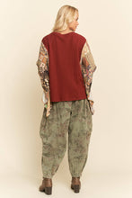 Load image into Gallery viewer, BOHO PATCHWORK KNIT TOP WITH FLOWER (S-3XL)