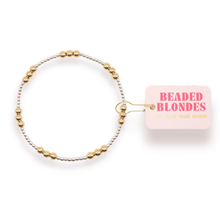 Load image into Gallery viewer, ILY Bracelet in Silver with Gold: Standard 6.75 inch