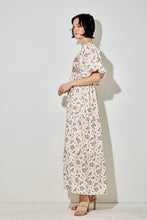 Load image into Gallery viewer, Floral Bubble Sleeve Maxi Dress (XS-3XL)