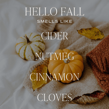 Load image into Gallery viewer, Hello Fall Soy Candle - 20oz Amber Pumpkin Jar