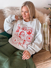 Load image into Gallery viewer, Christmas Postage Grey Sweatshirt (S-3XL)