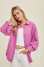 Load image into Gallery viewer, Cotton Balloon Sleeve Button Down