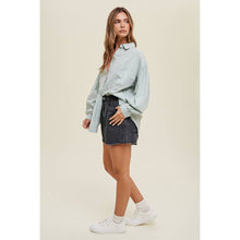 Load image into Gallery viewer, Cotton Balloon Sleeve Button Down in Sage