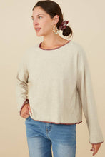 Load image into Gallery viewer, Burgundy Stitch Detailed Sweater