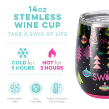 Load image into Gallery viewer, Swig Merry &amp; Bright Stemless Wine Cup