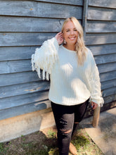 Load image into Gallery viewer, Here for the Party Fringe Sweater Curvy
